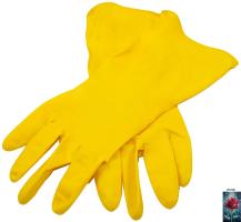 Перчатки латексные хозяйственные "Роза"
