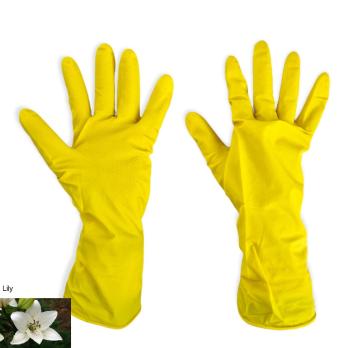 Перчатки латексные хозяйственные "Лилия"