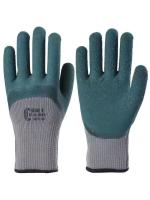 Перчатки нейлоновые с неполным морозостойким нитриловым покрытием "Черника"