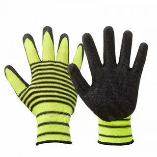 Перчатки нейлоновые с нитриловым покрытием "Полосатик"